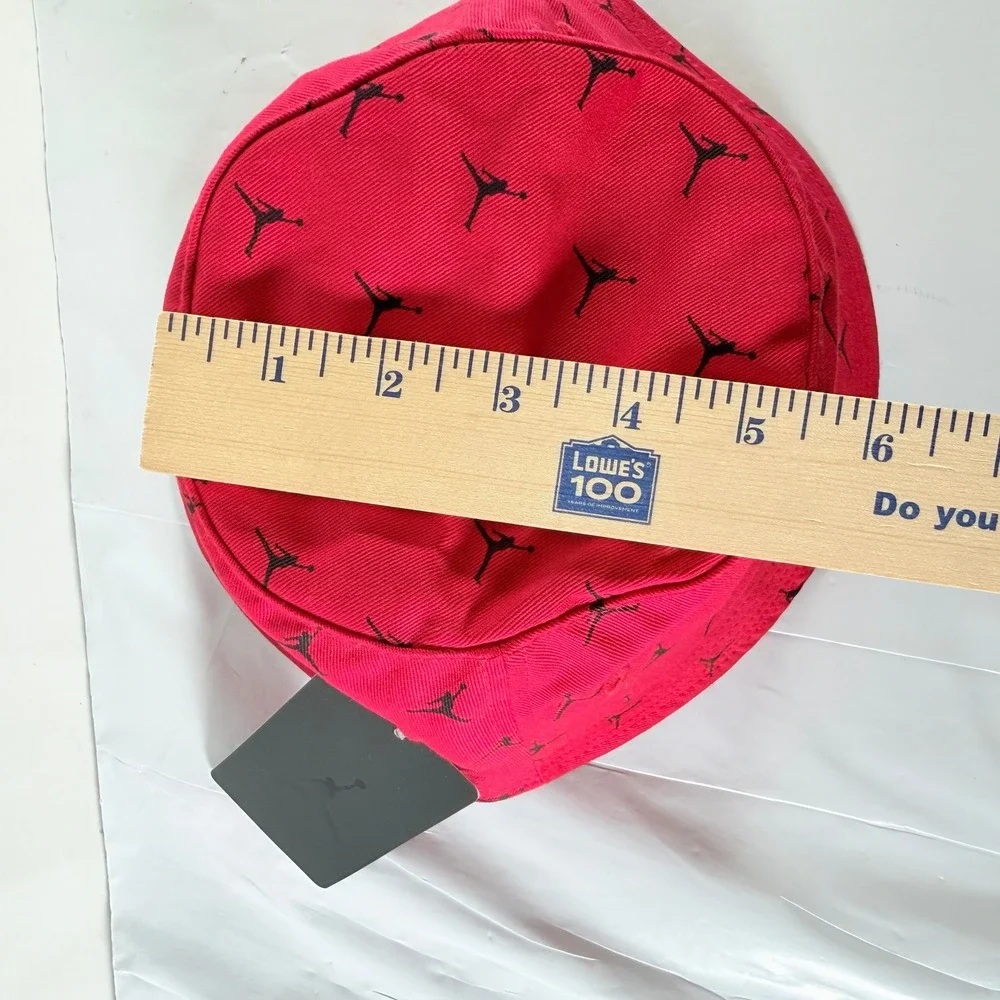 Jordan Boys Gym Red Allover Jumpman Bucket Hat Size 4-7 NWT‎